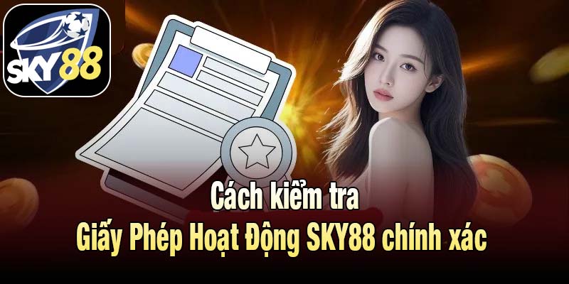 Cách kiểm tra Giấy Phép Hoạt Động SKY88 chính xác