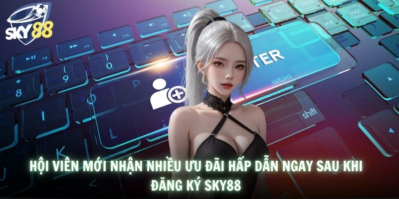 Hội viên mới nhận nhiều ưu đãi hấp dẫn ngay sau khi đăng ký SKY88