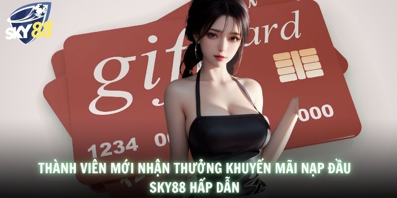 Thành viên mới nhận thưởng khuyến mãi nạp đầu SKY88 hấp dẫn